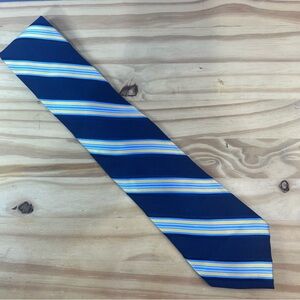 *2/$20* IZOD Blue and Yellow Diagonal Striped Silk Tie